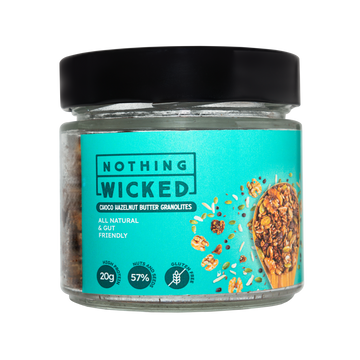 Choco Hazelnut Butter Granolites Jar | Gluten Free | Vegan friendly | 100g