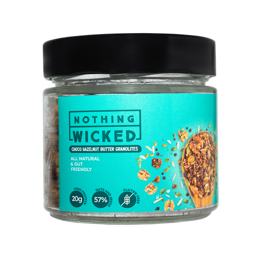 Choco Hazelnut Butter Granolites Jar | Gluten Free | Vegan friendly | 100g